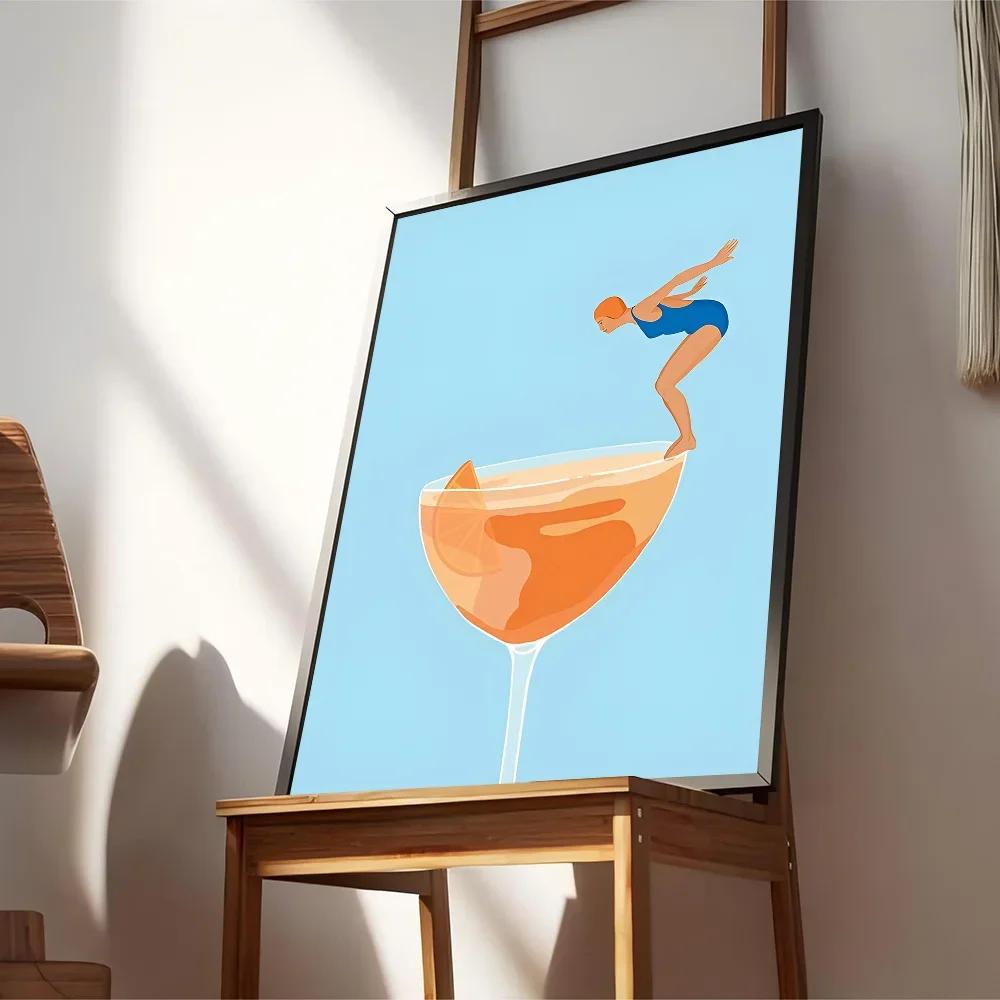 Colorful Cocktail Drink Good Posters And Prints Canvas Printing Wall Art Picture For Living Room Home Decor Gifts