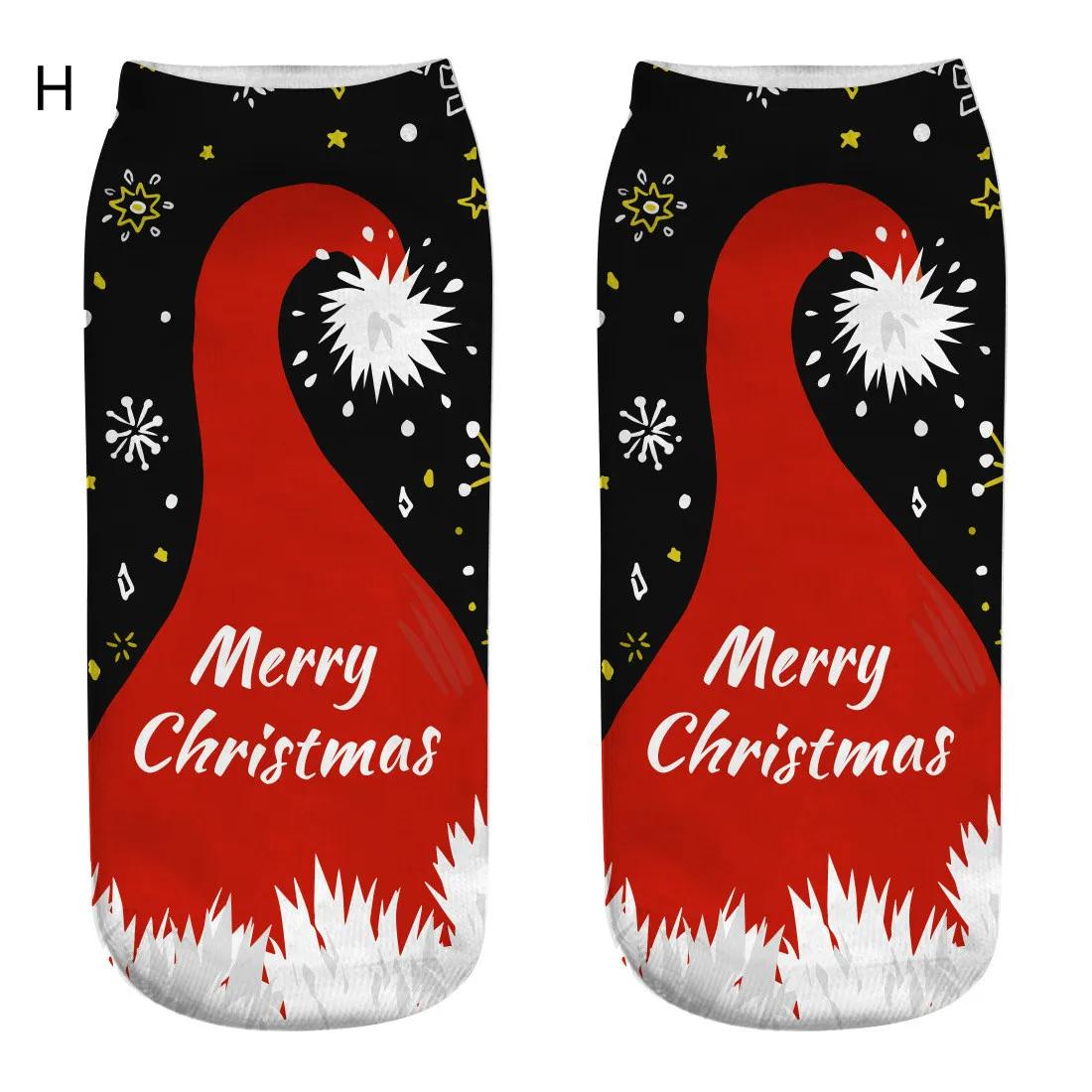 

1pair Christmas Cotton Socks Merry Christmas Decor for Home Xmas Gifts Cristmas Decoration Happy New Year H