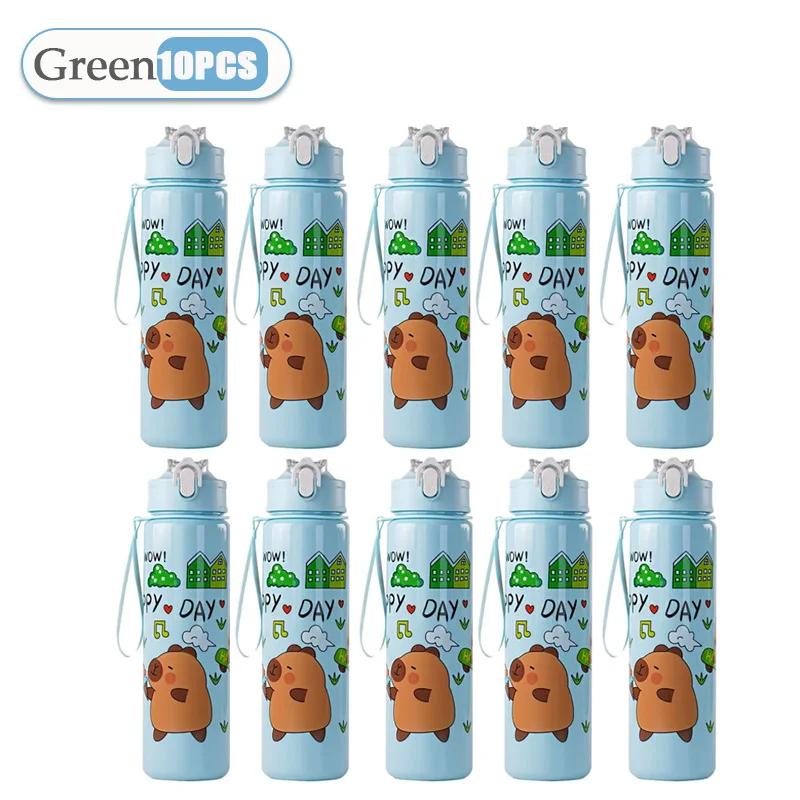 750ml Capybara Cute Water Cup with Straw & Handle Sports Water Bottle Large Capacity Travel Water Cup for Fitness Sports