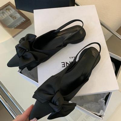 Women's Sandals Fashion Low Heels Sandals Women Shoes Elegant Pointed Straps Fashion Party Pumps Sandalias De Mujer