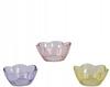 Glass bowl, flower, colorful, decorative, 4x9 cm