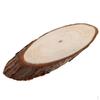 Unfinished Natural Oval Wood Slice Circles Wedding Decor