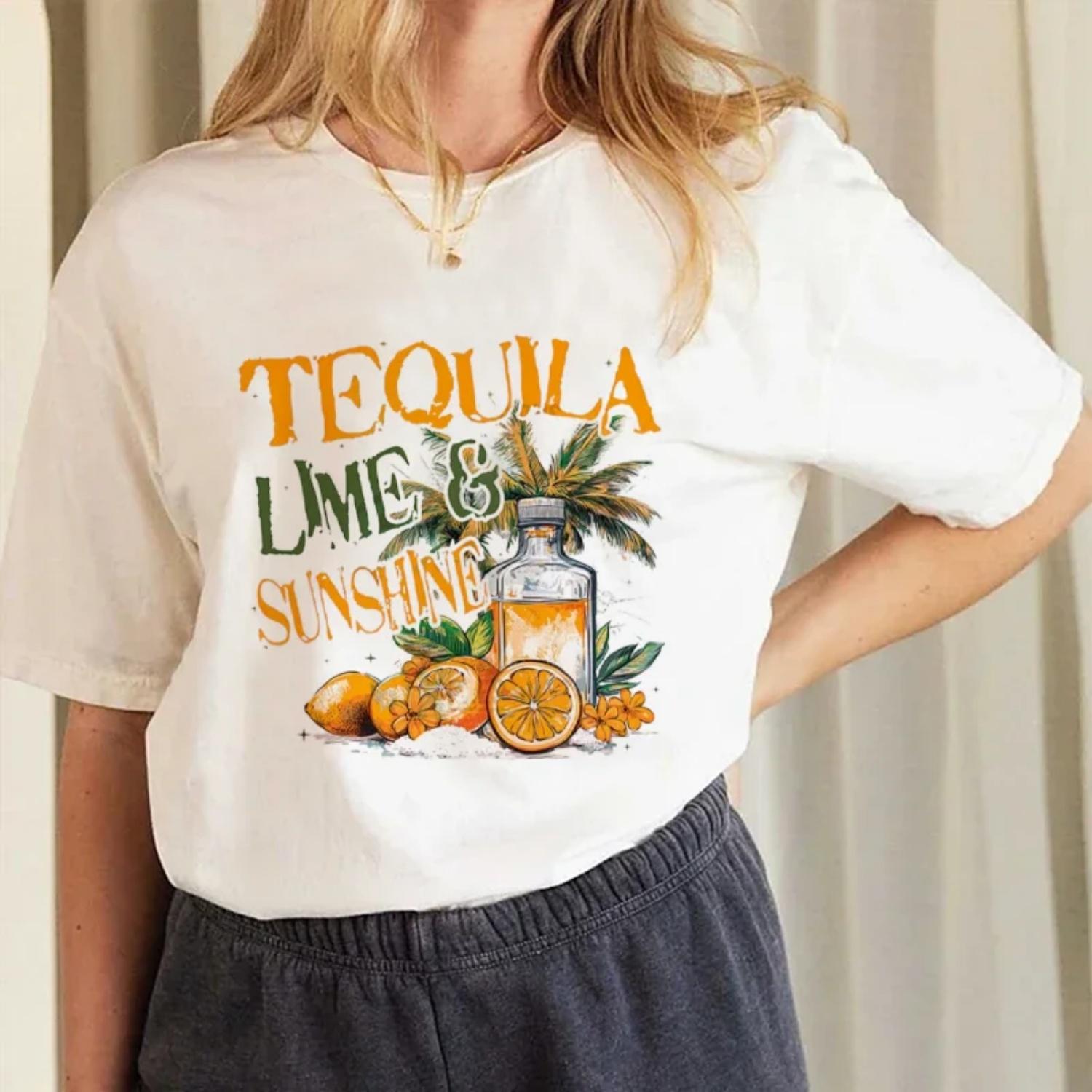 Printed Travel Women s Fashionable Clothing T-Shirt Casual Top Women s Short Sleeved Regular T-Shirt Fruit Printed Pattern T-Shi S