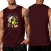 Men's Sleeveless Tank Top Tropical Style Summer Casual Loose Fit Lightweight Daily Wear Beach Shirt for Outdoor Activities
