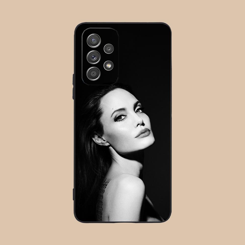 Angel Jolie Matte TPU Mobile Phone Case for Samsung Galaxy M55 54 42 35 34 33 32 23 22 15 14 13 12 F55 5G Colorful Cover