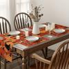 4/6pcs Set Black Cat In Pumpkin Patch Placemats, Seasonal Holiday Decor Suitable for Home Kitchen Dining Indoor Outdoor Use