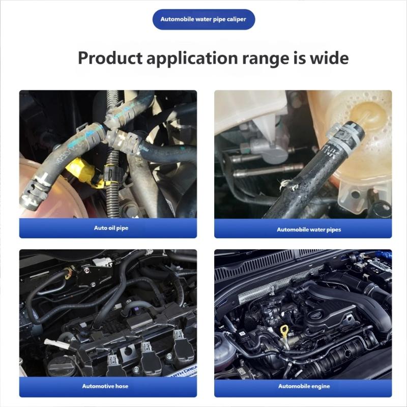 Heavy Duty Straight/Bend Hose Clamp Pliers with Locking Device for Quick Removal Installation Hard To Reach Hose Clamps