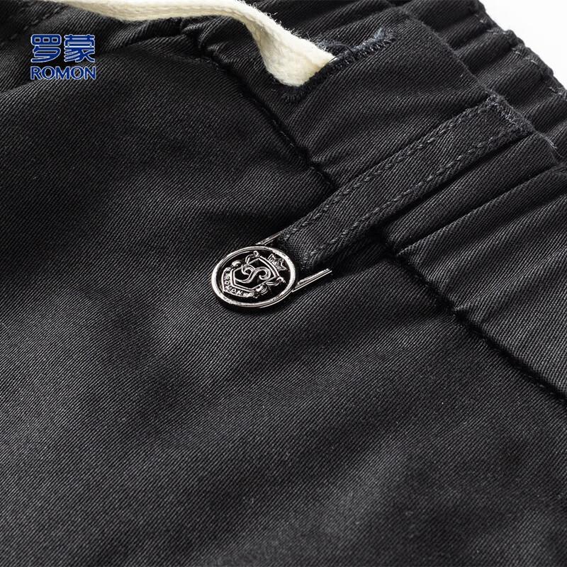 ROMON Men's Summer Casual Straight-Leg Pants with YKK Zipper