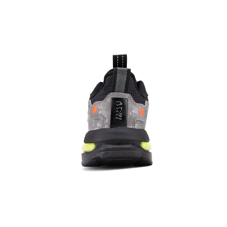 Anta Kids Cement Nemesis Non-Slip Shock Absorbing Wear-Resistant Low-Top Running Shoes Kids Running Shoes Silver Black 312248808-7