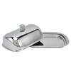 With Lid Cheese Box Container 304 Stainless Steel Metal Cheese Tray  Daily Dessert Serving
