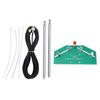 V Dipole Antenna SMA Female Interface Telescopic Antenna 78M‑415MHz FM Radio Comm Antenna for Aviati