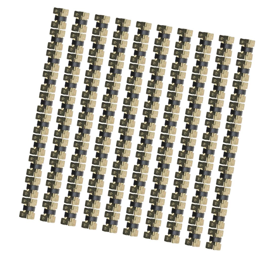 100 Pcs Spring Hinge Sturdy Iron Self Closing Spring Loaded Hinge for Glasses Case Jewelry Box