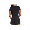 adidas Essentials 3-Stripes Slim Fit Short Sleeve T-Shirt Streetwear Tops Women Black White JC8325