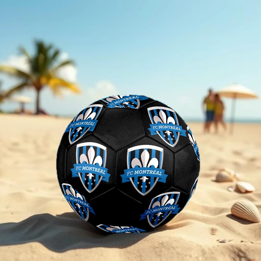 Pallone da Calcio CF Montreal taglia 5, colorato, adatto a tutte le età, cucito a macchina, materiale PVC, qualità da competizione, durevole e ad alto rimbalzo