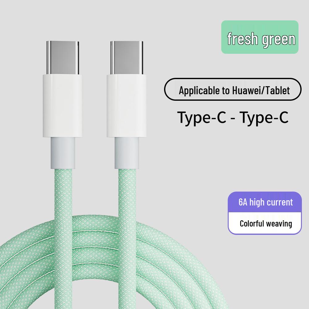 Enhanced Copper Core 2-in-1 Braided Cable: 66W Fast Charging for Apple 15 & Dual Type-C Devices