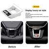 ABS Car Steering Wheel Trim Stickers R Logo Accessories For Volkswagen VW R-Line R GTI Polo T5 T-ROC Golf Passat Scirocco Jetta