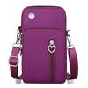 New Mobile Phone Bag, Women's Messenger Bag, Three-layer Zipper Nylon Bag, Vertical Model, Change Bag, Arm Bag.