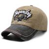 Spring and Autumn New Eagle Embroidered Hat Washed Old Alphabet Baseball Cap Retro Versatile Men's and Women's Contrasting Hat