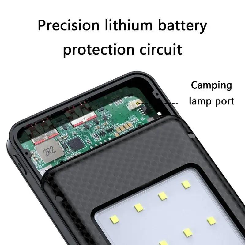 37,5W Rychlé Nabíjení Bateriový Box 22,5W Kabelové + 15W Bezdrátové 20000mAh 6x18650 Externí Pouzdro Power Banky Úložný Box pro Nabíjení Baterií