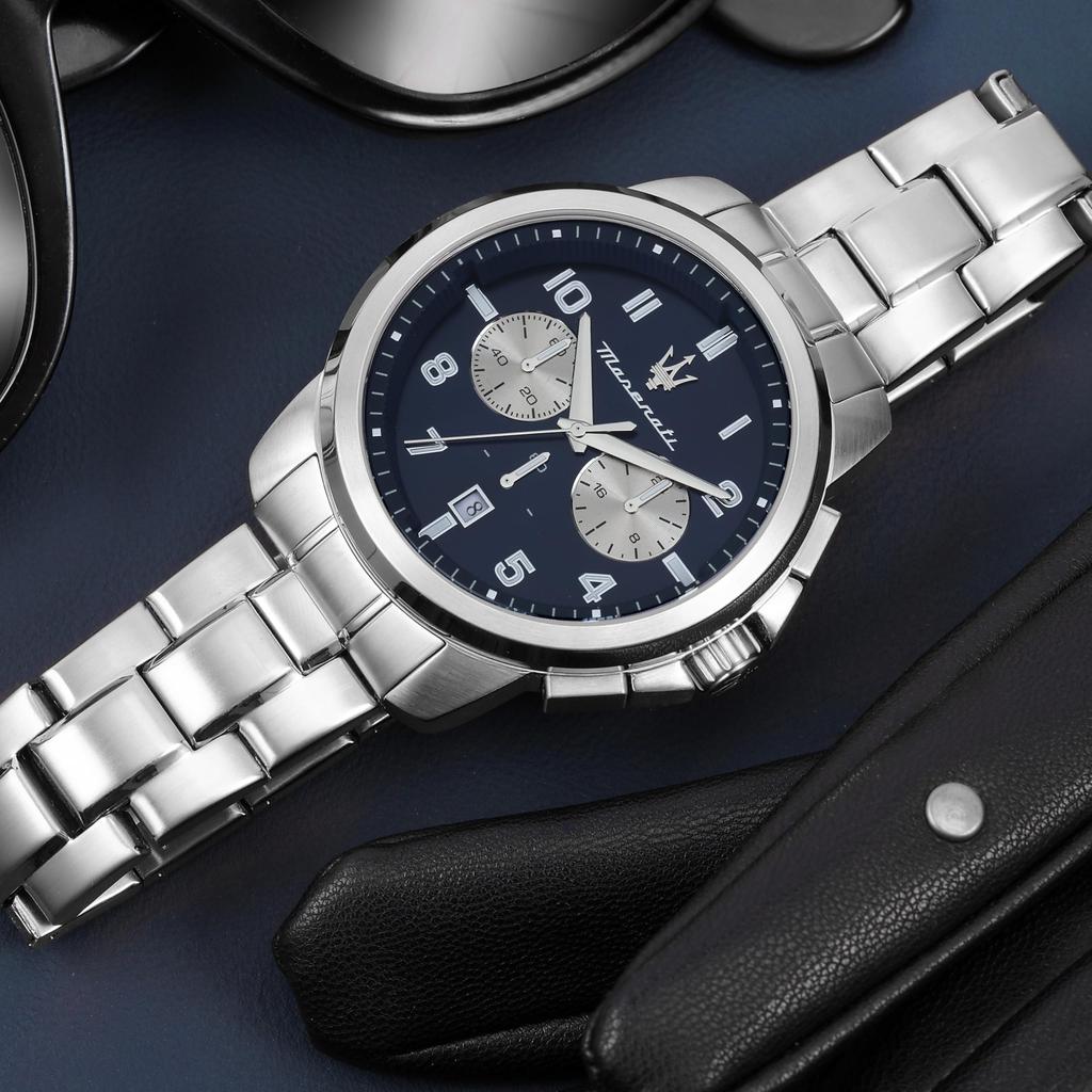 Maserati Successo Series Quartz Analog 5 ATM Water Luminous Business Model Officially Authentic Japanese Movement Men's Watch