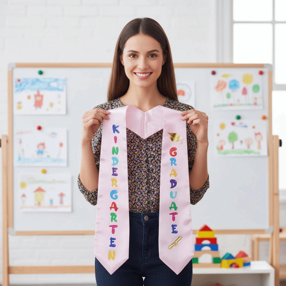 Smooth Graduation Etiquette Shoulder Strap Double Layer Graduation Honor Stole  Award Ceremony
