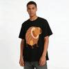 Funny Capybara In Guinea Pig Shell Graphic Casual T-Shirt Pure cotton T-shirt