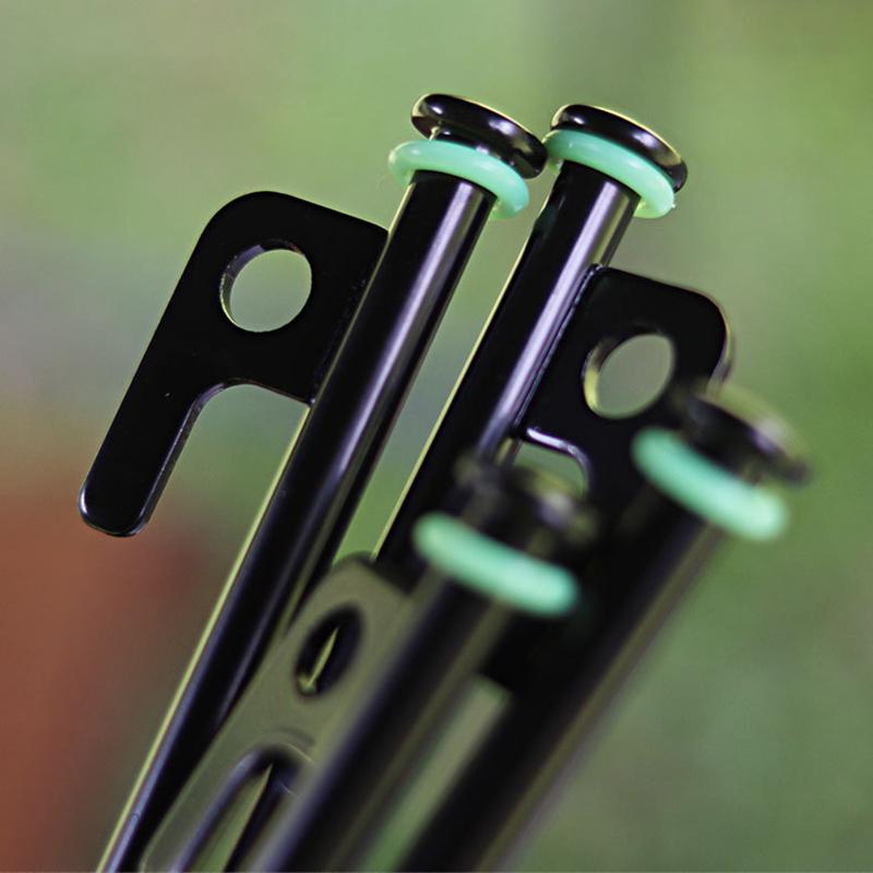 10Pcs Outdoor Ground Nail Luminous Ring Silicone Rubber O-Ring Warning Ring For Camping Tent Nail Accessories