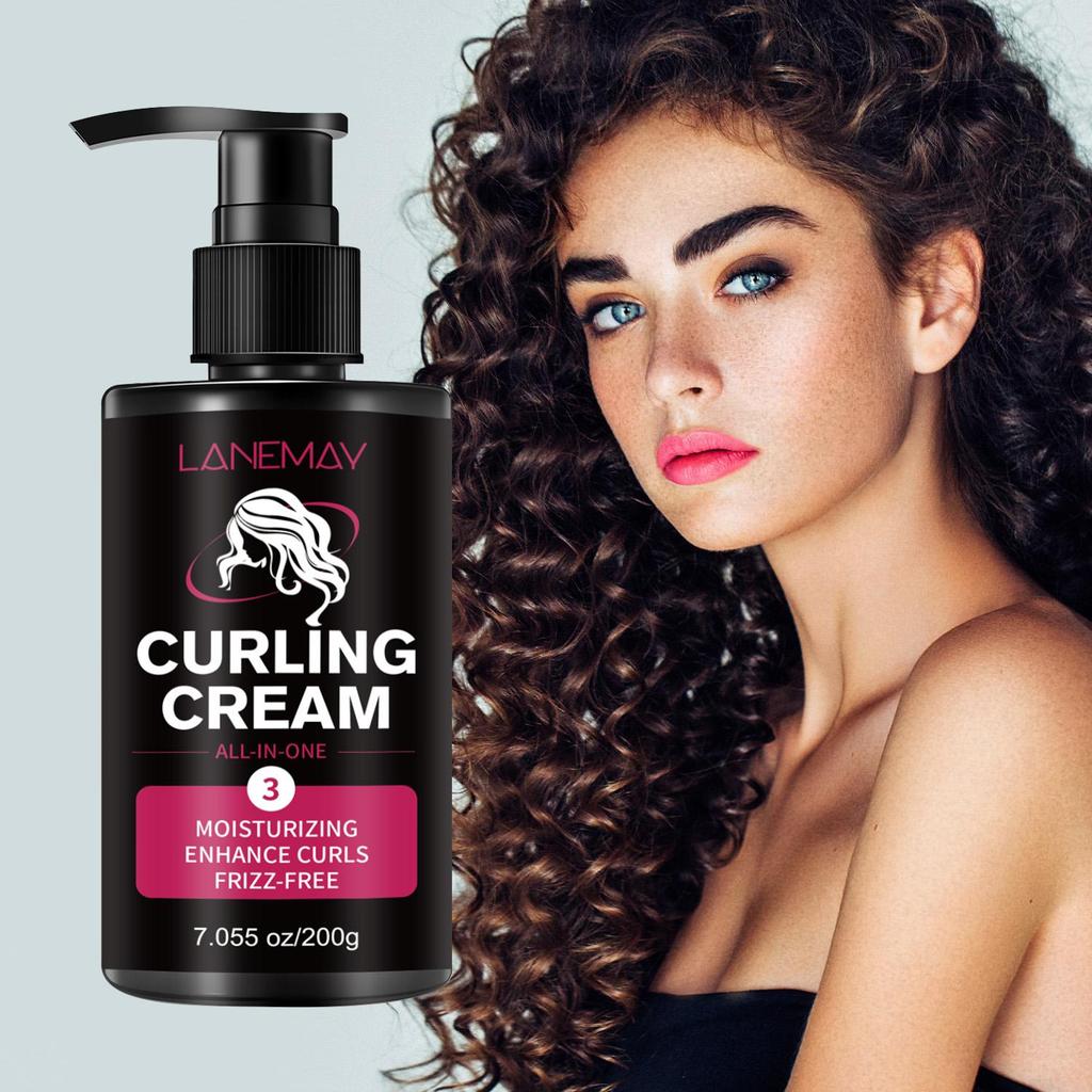 CURLING CREAM-Curl Enhancing, Frizz Control, Nourishing-Perfect for Everyday and Special Occasions,200ml