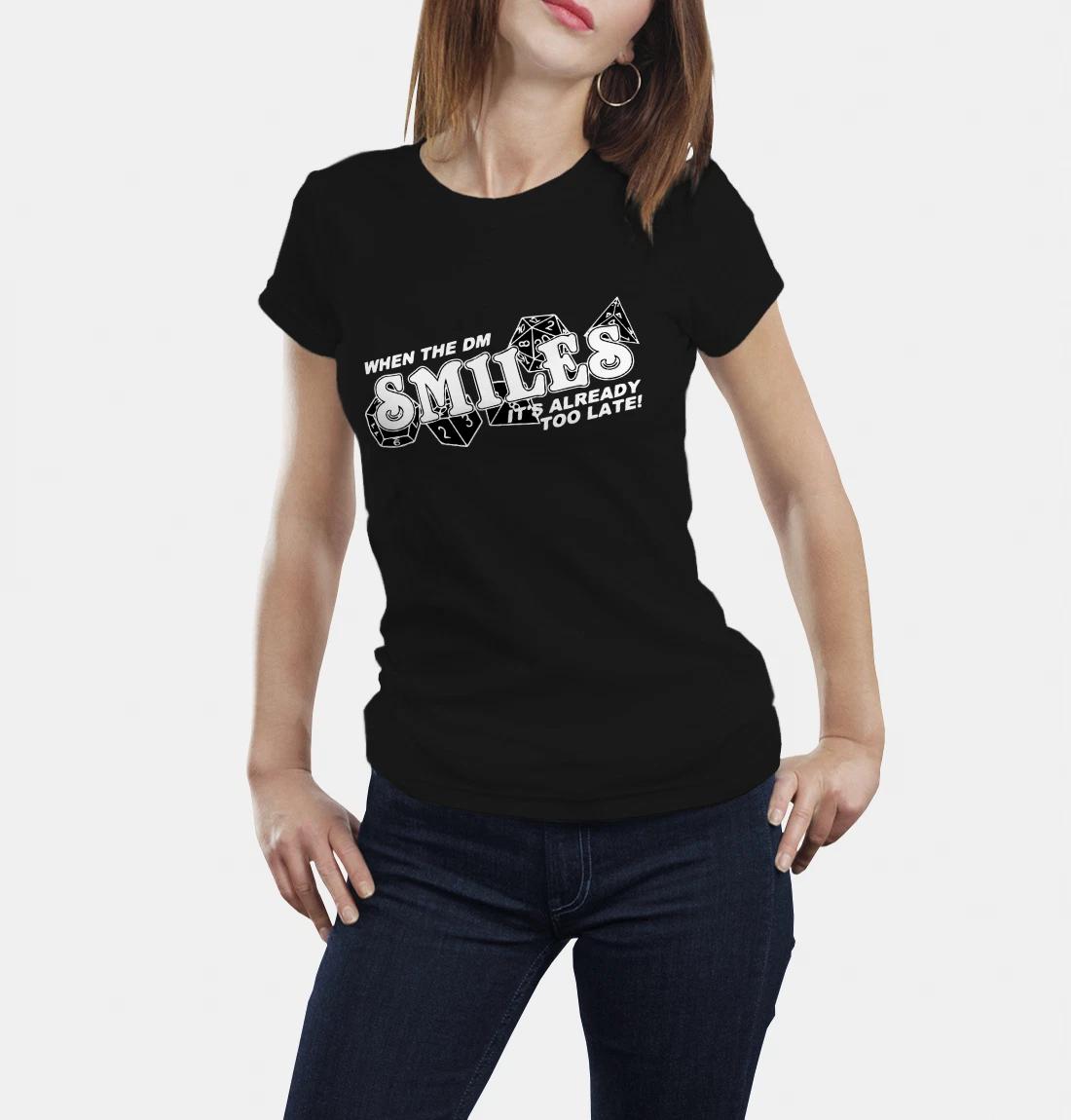 Dungeons & Dragons tshirt smile dice pathfinder XL