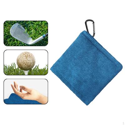 Golf Ball Cleaning Towel, Portable Square 5.5x5.5 Inch, Gifts for Men And