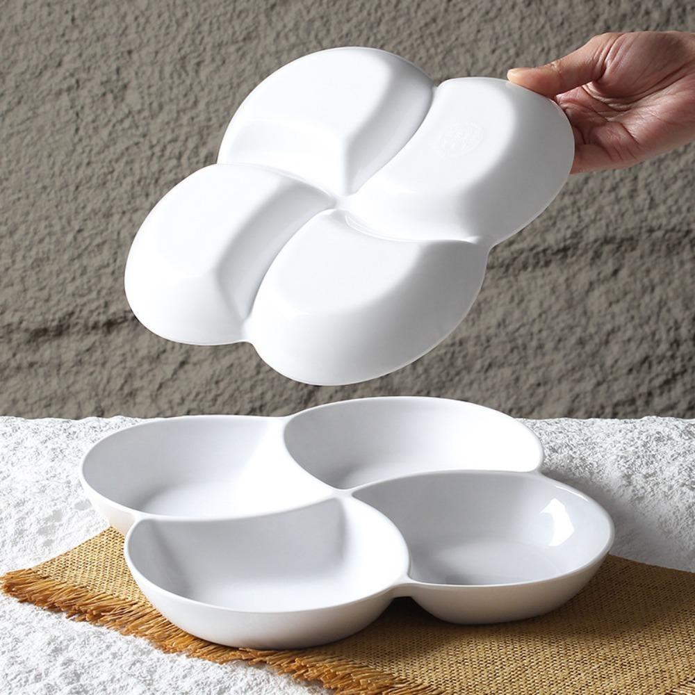 Melamine Food Serving Tray Imitation Porcelain Snack Serving Platter Appetizer Plates Fruit