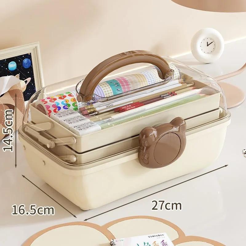 Accessories Storage Box Cute Children's Hair Pin Jewelry Cosmetic Storage Toy Desktop Dustproof Accessory Organize Case with Lid