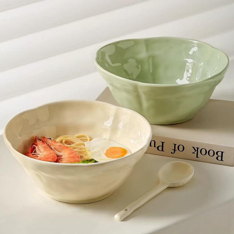 Ruhan Cream-Style Ceramic Bowl Set