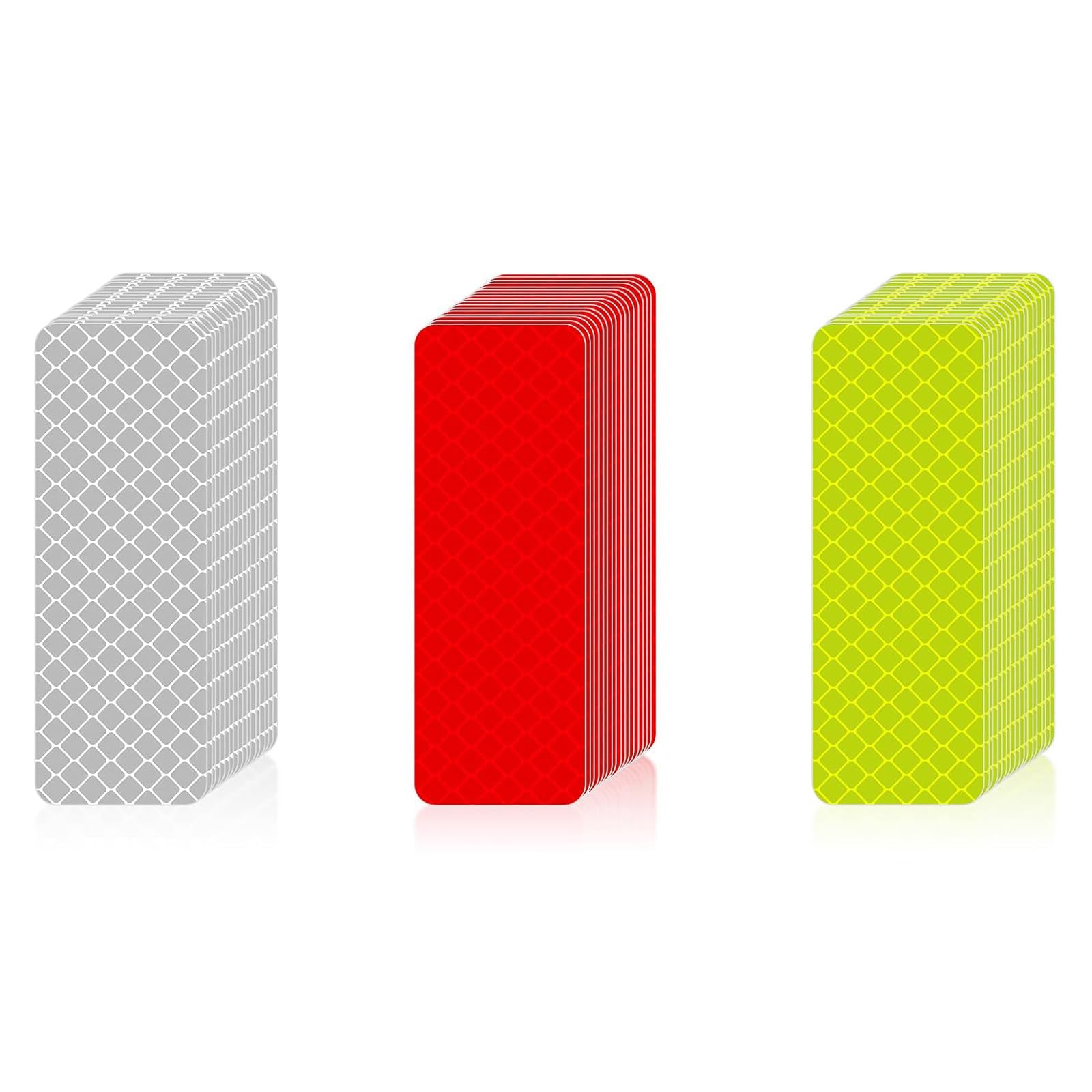 

Set of 30 Reflective Sheet Stickers for Cars/Bicycles, High Brightness, Strong Adhesive, Leaves No 3cm x 8cm