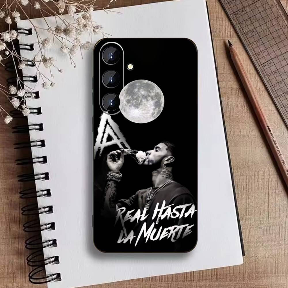 A-Anuel AA Rappe Phone Case For Samsung Galaxy A73,A21s,A22,A31,A52,A53,A71,A41Soft Black Shell