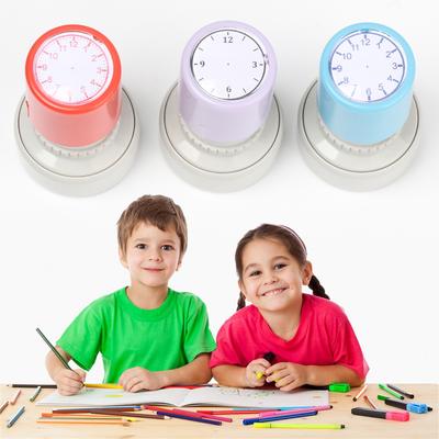 Kids Toy Stamps Teaching Aids Clock Dial Learning Recognition Clock Stamp Student Teaching Tools