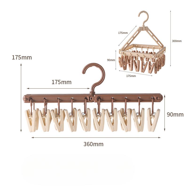 

Бытовая балконная сушилка для носков — это многофункциональная телескопическая сушилка и крючок для сушки прищепок. 1pc коричневый/кофейный