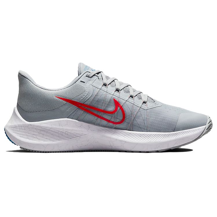 Nike Winflo 8 Wolf Grey Bright Crimson Men Sneakers Pure-Platinum Imperial-Blue CW3419-004