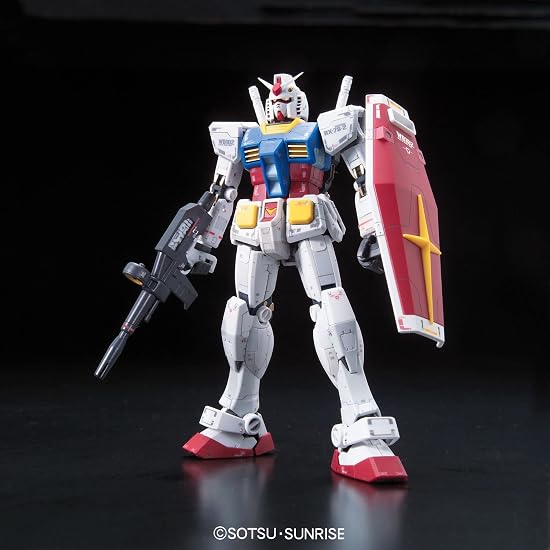BANDAI SPIRITS RG Mobile Suit Gundam RX-78-2 Gundam 1/144 Scale Color-Coded Plastic Model