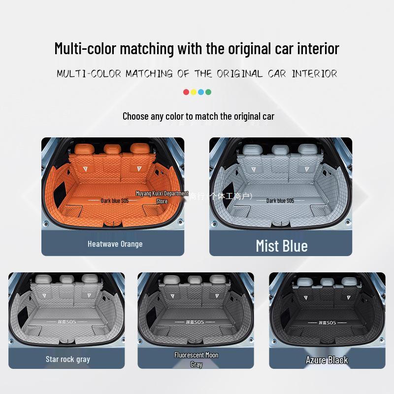 2026 Deep Blue S05 Car Trunk Mat for Chang'an, Custom Decoration