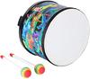 Floor drum, bongo tom drum, drum that can be used without drumsticks, comes with two 8-inch mallets.