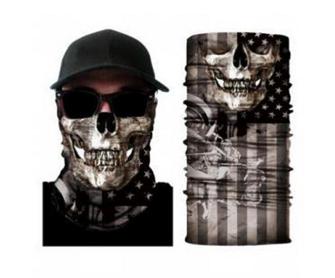 Xunhui Skull Sports Neck Warmer: Seamless Outdoor Cycling Face Mask & Sun Protection Headscarf