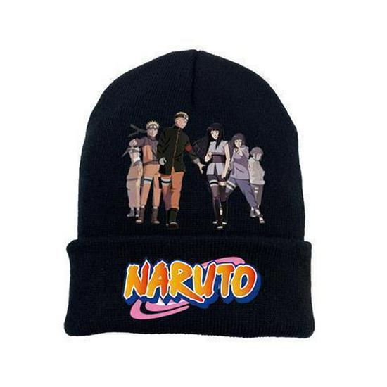 Pletená čepice Anime Naruto & Sasuke - Teplá zimní móda pro muže a studenty