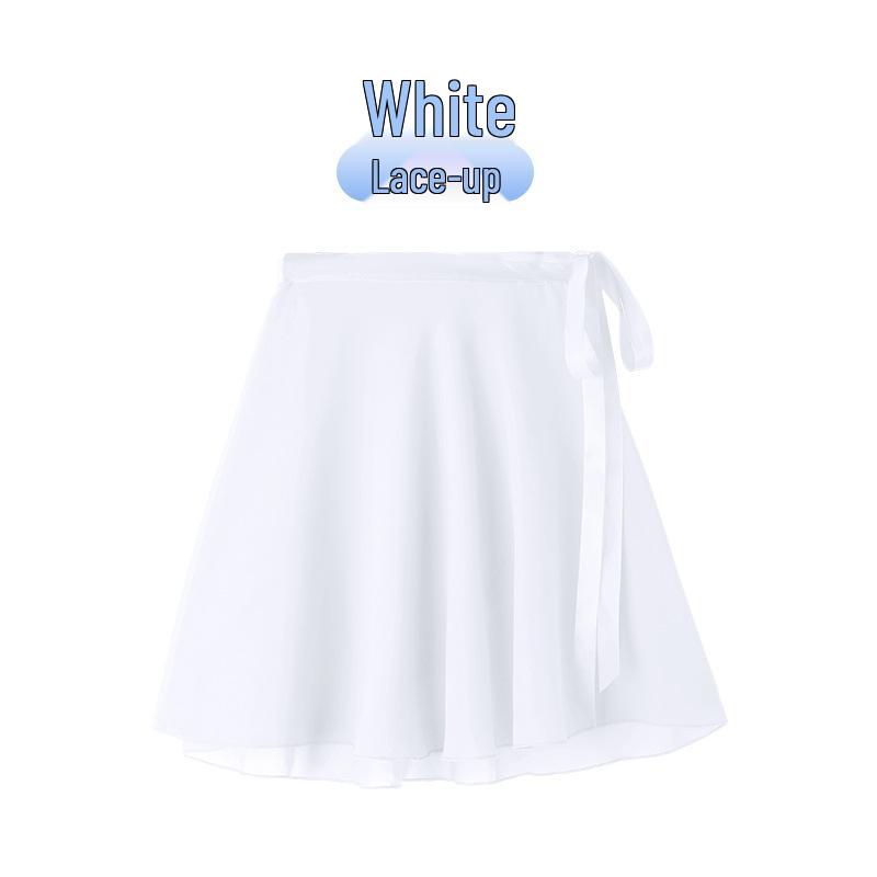 Mädchen Chiffon Elastischer Tanzrock – Leichte Übungskleidung