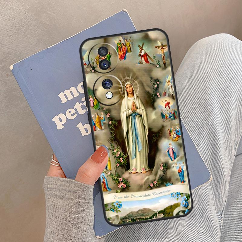 Virgin Mary Christian Case For Honor Magic 8 7 6 5 Pro Cover For Honor 400 200 X9c X9b X9a X8a X8b 50 70 90 Lite