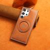 360-degree Rotating Stand for Samsung S24Ultra Phone Case and Magnetic 24+ Business Leather Case for Galaxy23plus