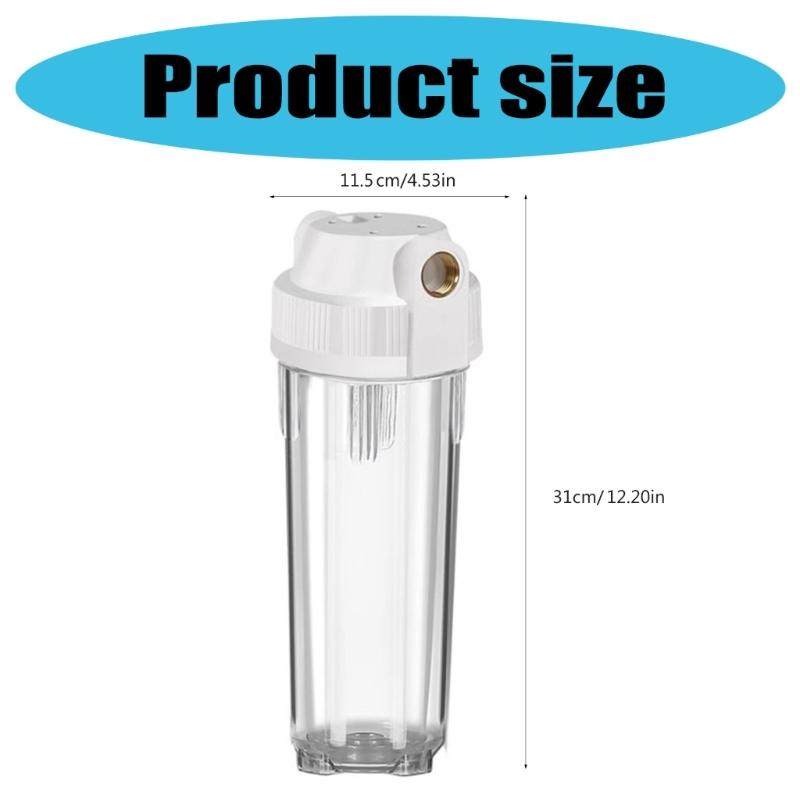 10inch Transparent Water Depurator Filter Bottle Detonation Proof Bottle Filter Replacement Water Filters Bottle