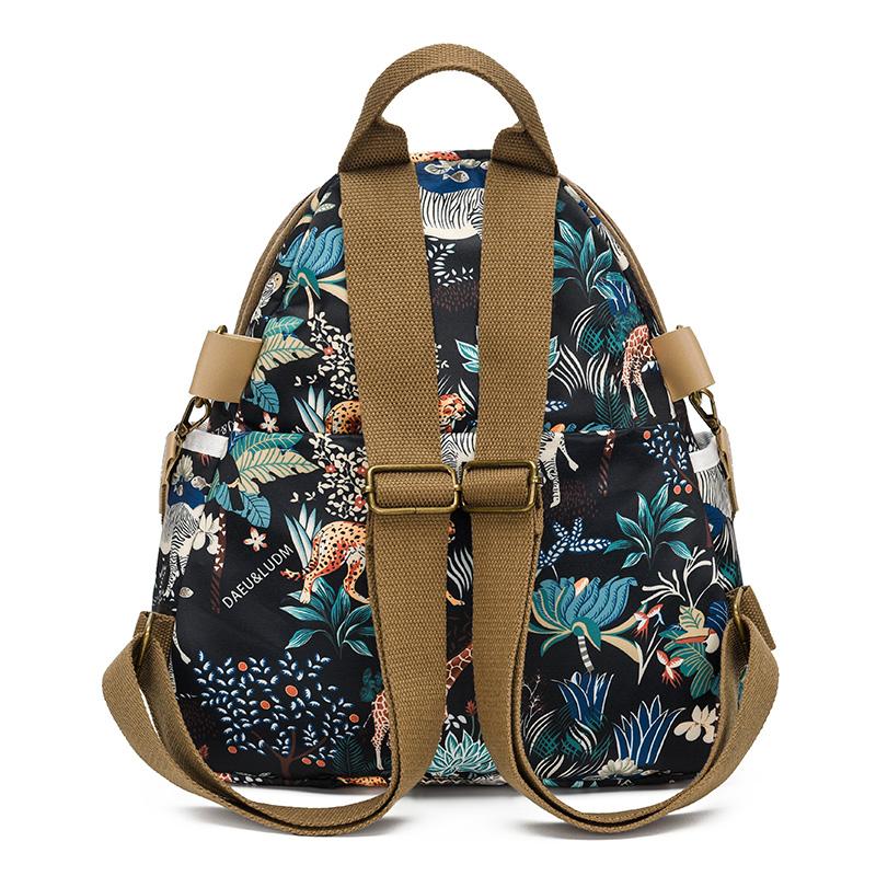 Oxford Print Rucksack Damen Wasserdicht Pendler Reisetasche Multifunktionsrucksack