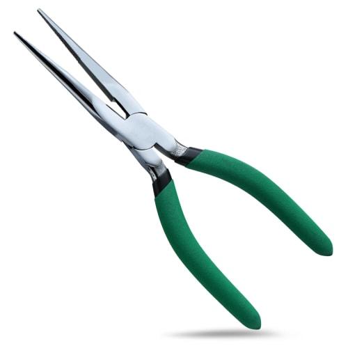 INJOYTEC 8-inch Long Nose Pliers, Heavy-Duty Wire Cutter, All-Purpose Long Nose Pliers, Multi-Function Electrician's Tool, Precision Work, Fine Work,