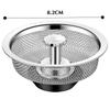 Universal Kitchen Sink Drain Cover 1-5pcs Stainless Steel Filter Mesh Odor Proof Strainer Garbage Catcher for Sink Pipe